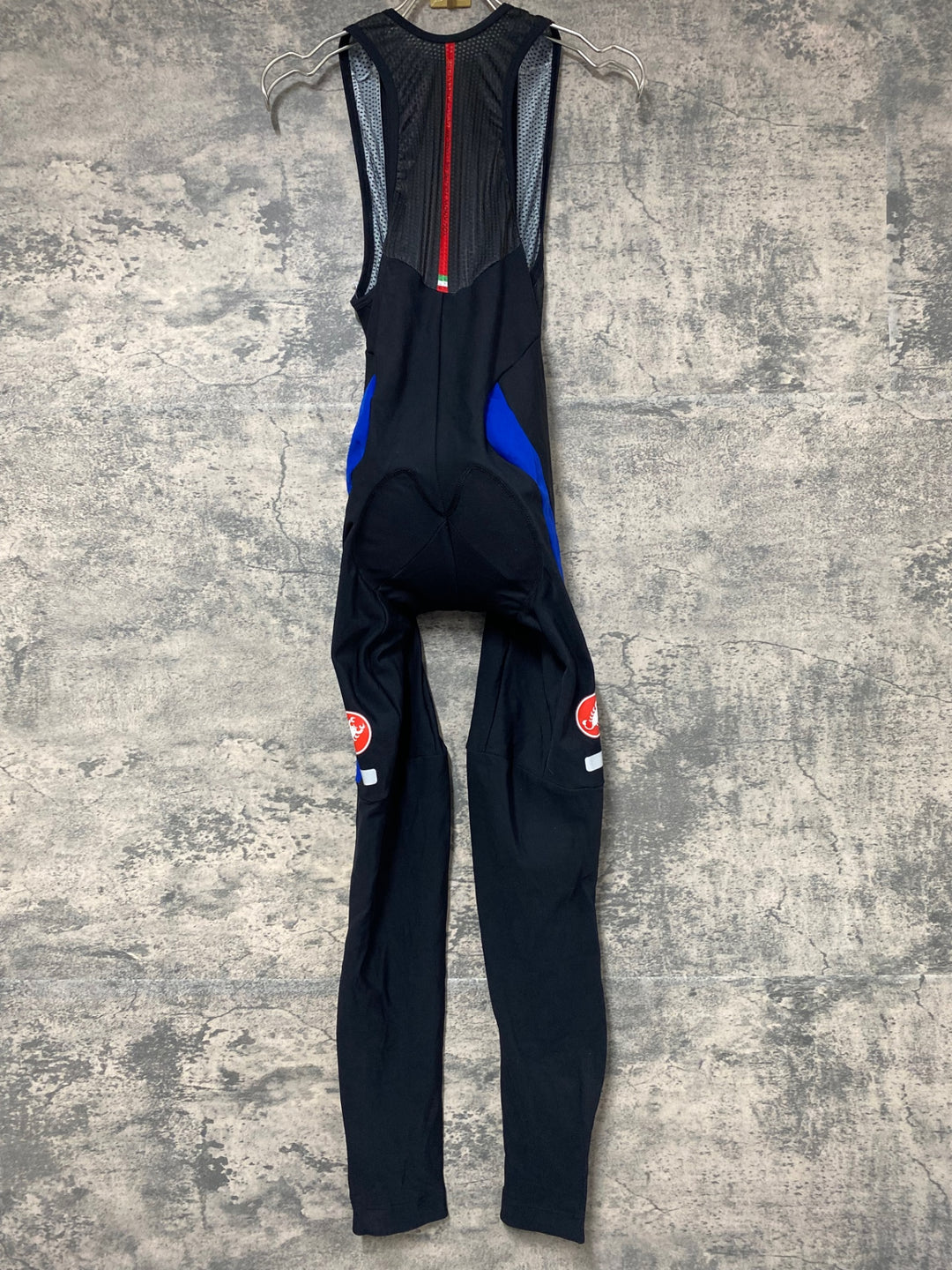 KI524 カステリ CASTELLI ビブタイツ 黒 S 裏起毛 ※ほつれあり
