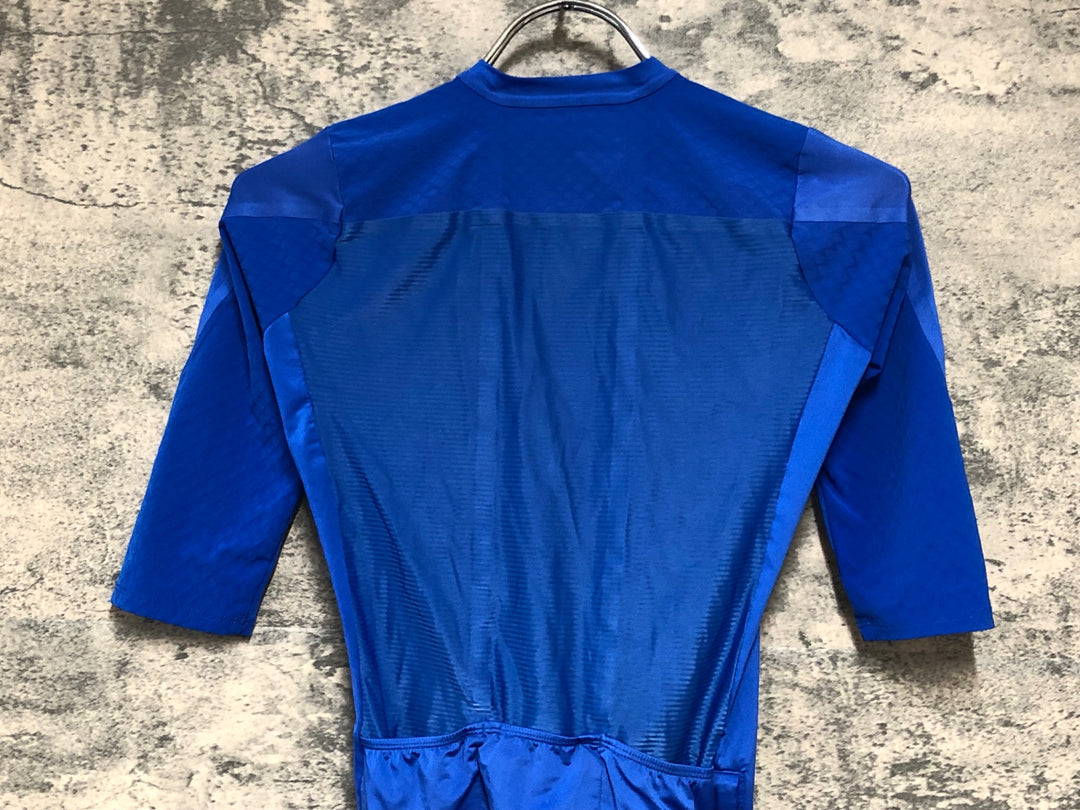 KE084 ラファ Rapha PRO TEAM AERO JERSEY 半袖 サイクルジャージ 青 XS