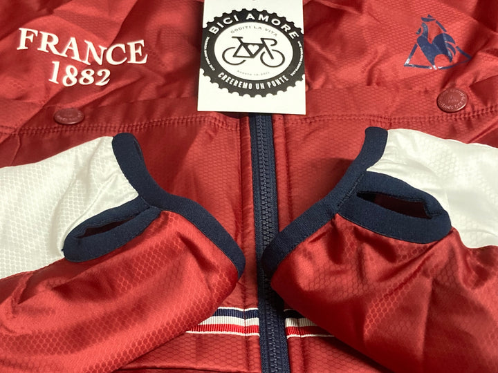KK450 ルコックスポルティフ le coq sportif 長袖 サイクルジャケット 赤 O