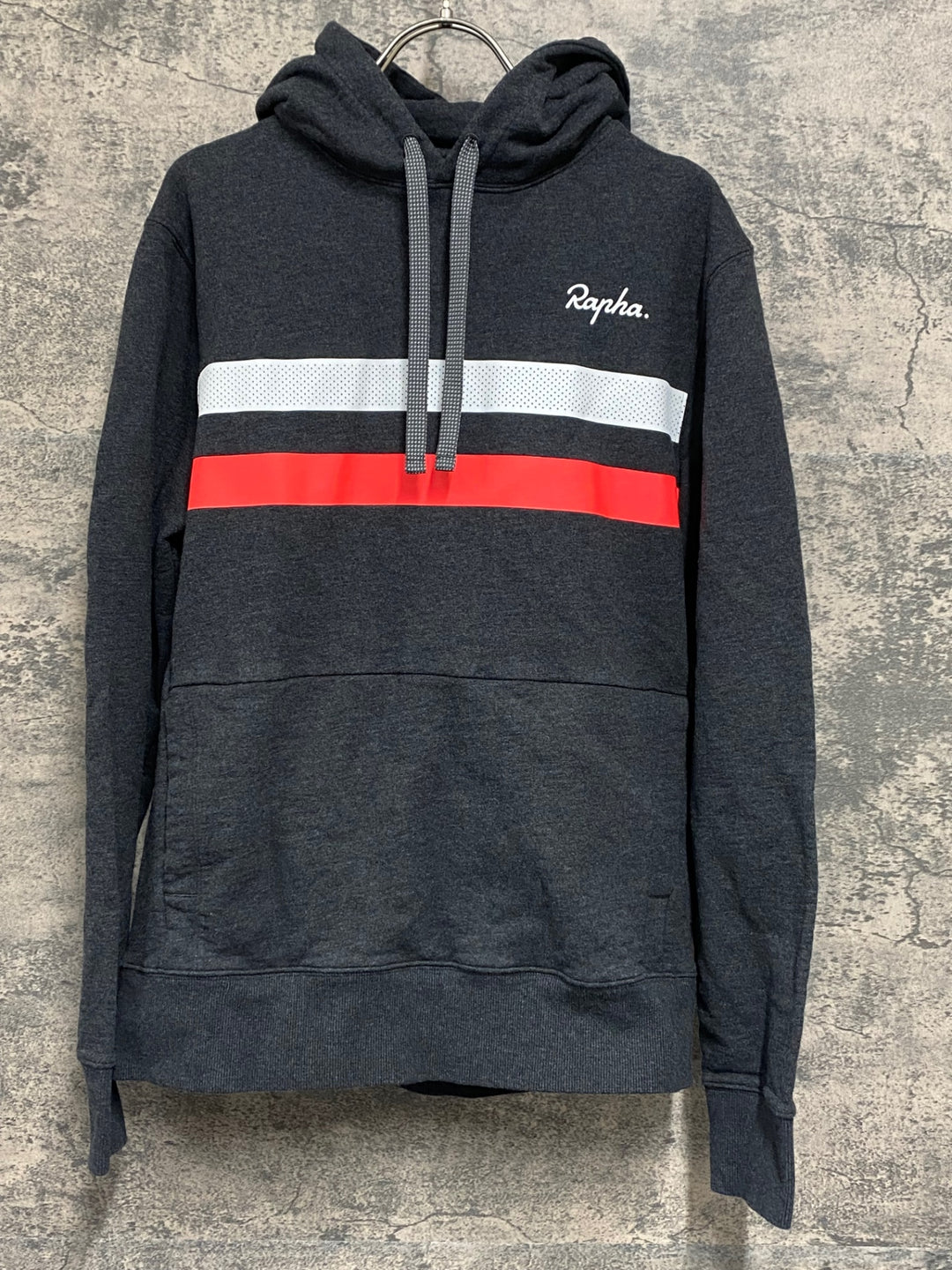 JU124 ラファ Rapha BREVET HOODIE 長袖 パーカー グレー M