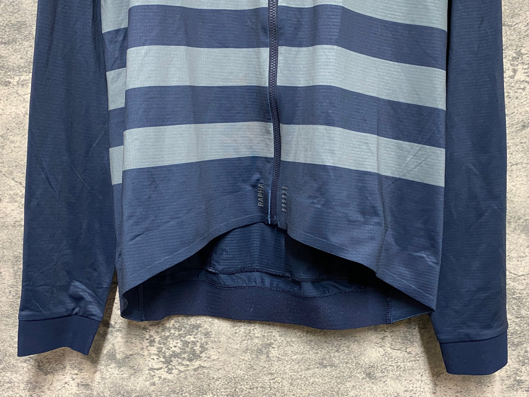 KD247 ラファ Rapha RCC PRO TEAM LONG SLEEVE JERSEY 長袖 サイクルジャージ 濃紺 XL