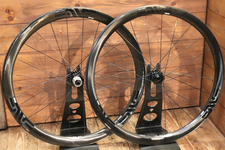 エンヴィ ENVE SES3.4 AR DISC カーボン チューブレスレディ ホイールセット シマノ11S/12S フックレスリム 25C 【東京南麻布店】