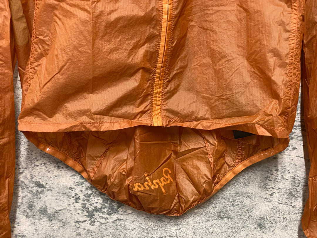 KB331 ラファ Rapha BREVET FLYWEIGHT WIND JACKET 長袖 サイクルジャケット オレンジ M