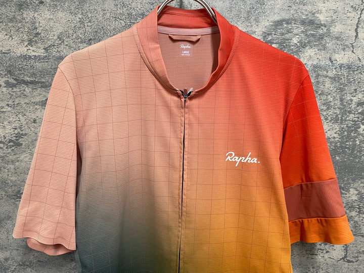 KH269 ラファ RAPHA CLASSIC FLYWEIGHT JERSEY - PRINT 半袖 サイクルジャージ 総柄 L