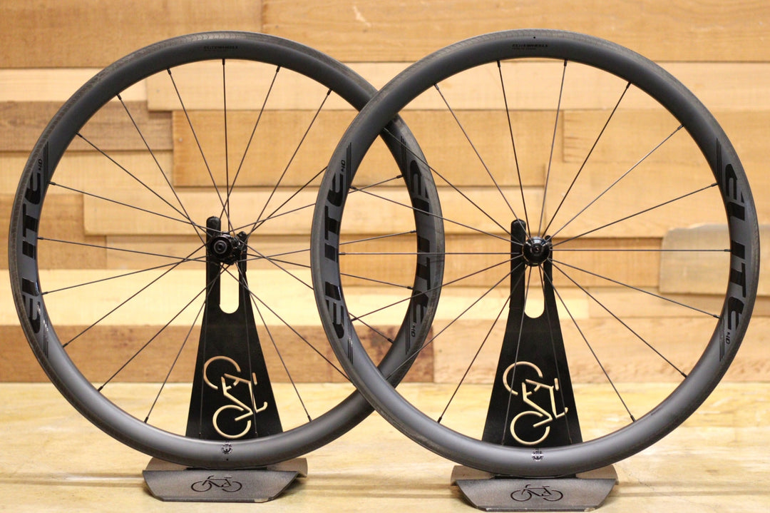 エリートホイールズ ELITEWHEELS エッジ EDGE40 RIM カーボン チューブレスレディ ホイールセット シマノ12S/11S 【立川店】