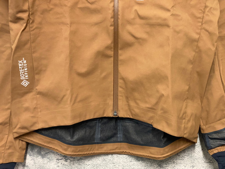 JY603 ラファ Rapha CLASSIC WINTER JACKET 長袖 サイクルジャケット 茶 L GORE-TEX INFINIUM ソフトシェル