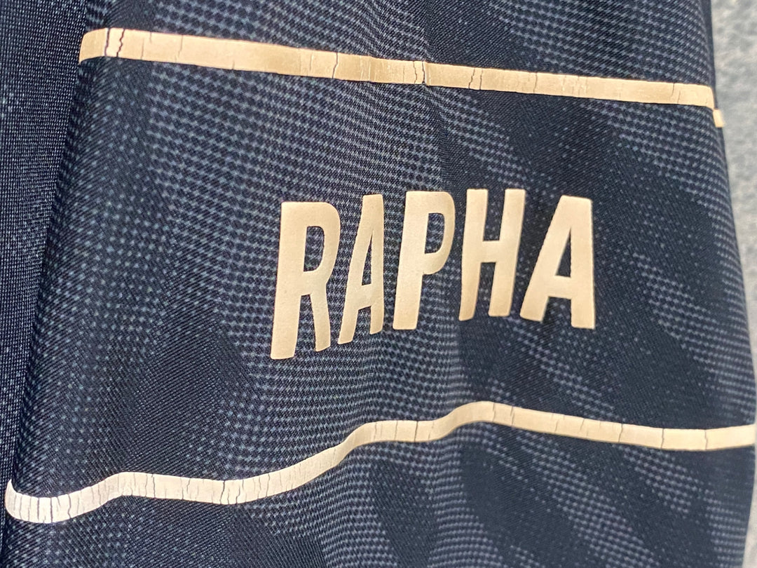 KM923 ラファ Rapha PRO TEAM LONG SLEEVE THERMAL JERSEY ROAD GRAFFITI 長袖 サイクルジャージ L ロゴヒビ