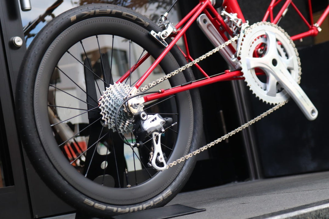 【極上車】 アレックス モールトン ALEX MOULTON  AM-SPORTIF 分割式 カンパ CENTAUR 11S 手組カーボンホイール クロモリ ミニべロ 20インチ 【東京南麻布店】