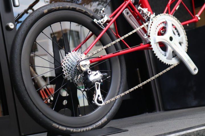 【極上車】 アレックス モールトン ALEX MOULTON  AM-SPORTIF 分割式 カンパ CENTAUR 11S 手組カーボンホイール クロモリ ミニべロ 20インチ 【東京南麻布店】