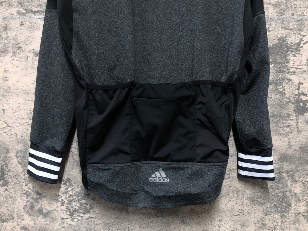 KL248 アディダス adidas 長袖 サイクルジャージ 黒 O