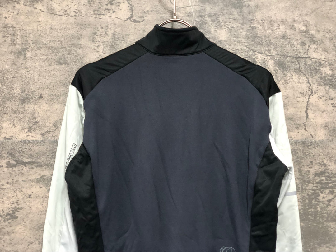 KJ365 パールイズミ PEARL iZUMi 長袖 サイクルジャケット 裏起毛 黒 グレー M