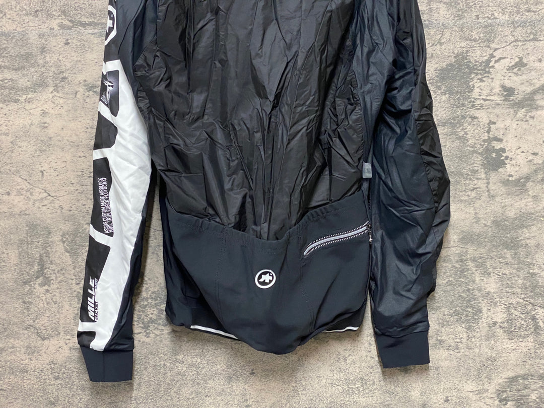 KG633 アソス assos MILLE EVO JACKET EVO7 長袖 サイクルジャケット 黒 XS ※ほつれ