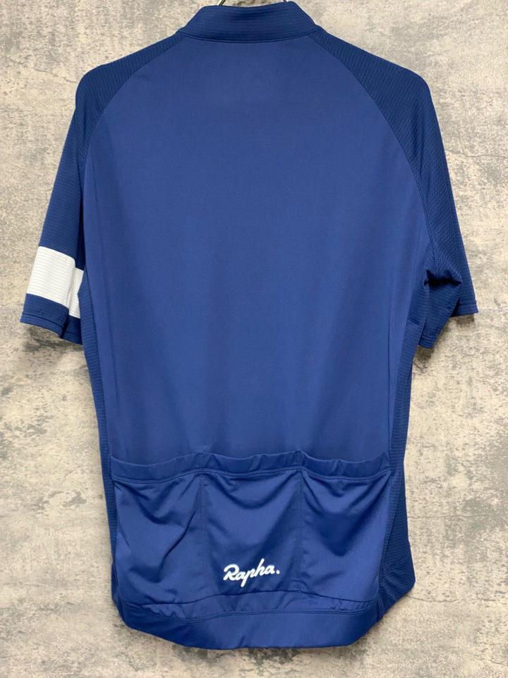 JW286 ラファ Rapha CORE LIGHTWEIGHT JERSEY 半袖 サイクルジャージ 青 L