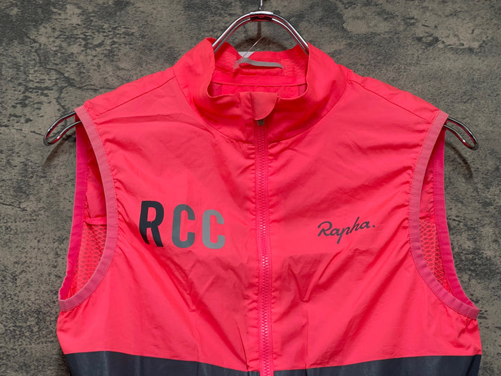 JZ976 ラファ Rapha RCC PRO TEAM LIGHTWEIGHT WIND GILET ジレ サイクルベスト ピンク サイズ不明