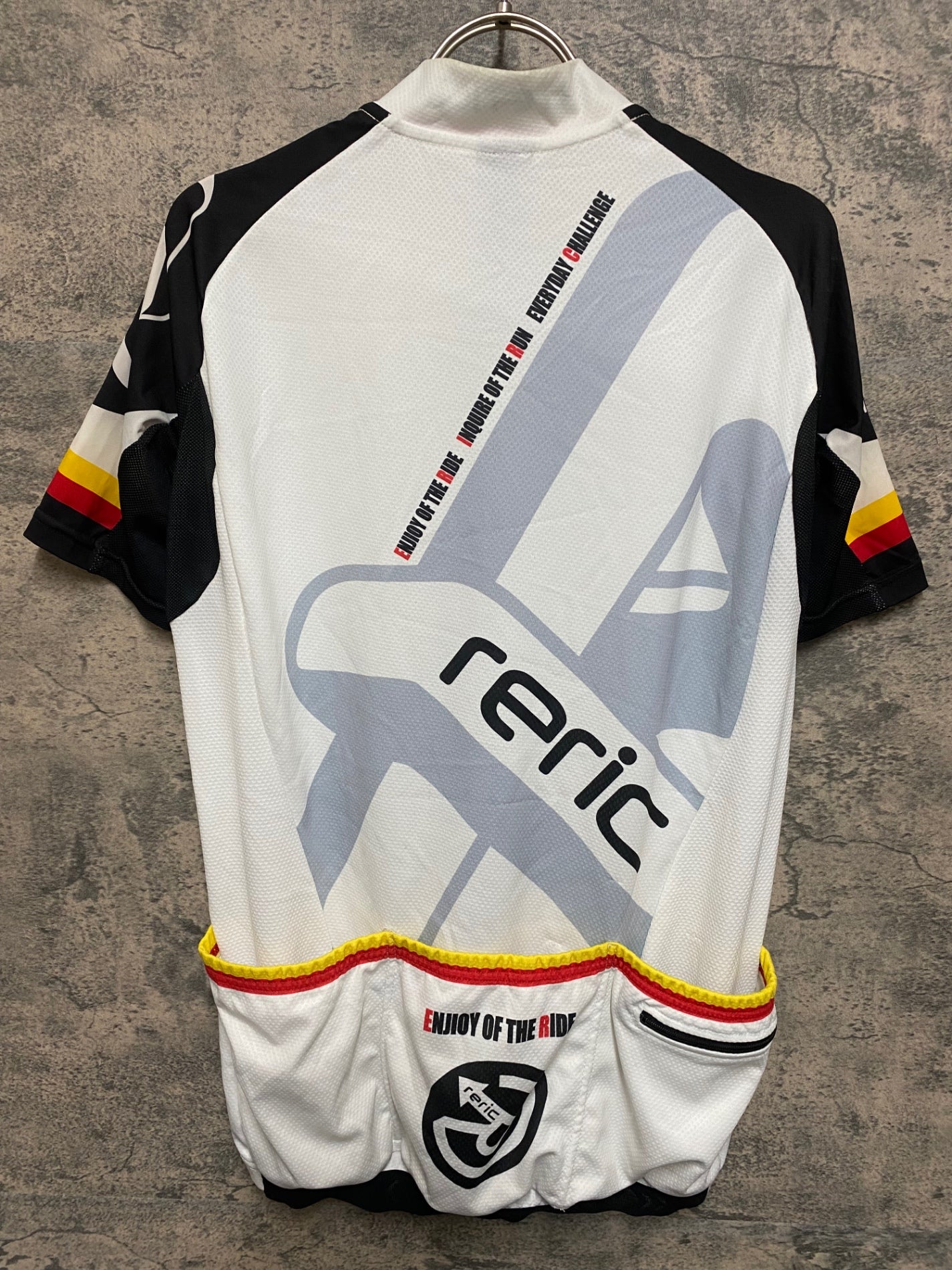 JR987 レリック reric 半袖 サイクルジャージ 白 黒 XL – BICI AMORE
