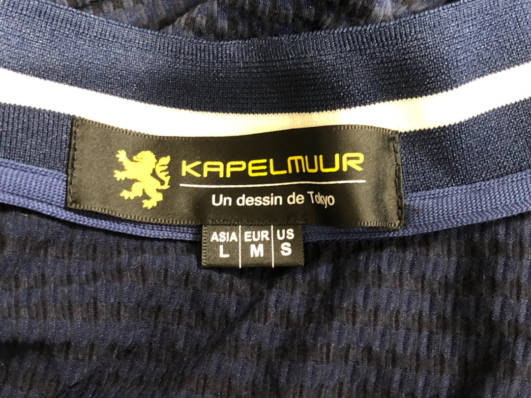 KJ113 カペルミュール KAPELMUUR 半袖 サイクルジャージ 濃紺 L