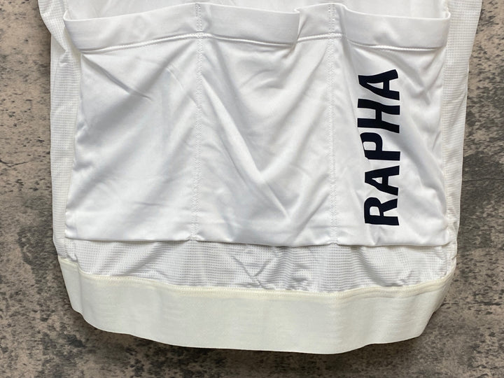 JY684 ラファ Rapha PRO TEAM TRAINING JERSEY 半袖 サイクルジャージ 白 グレー L