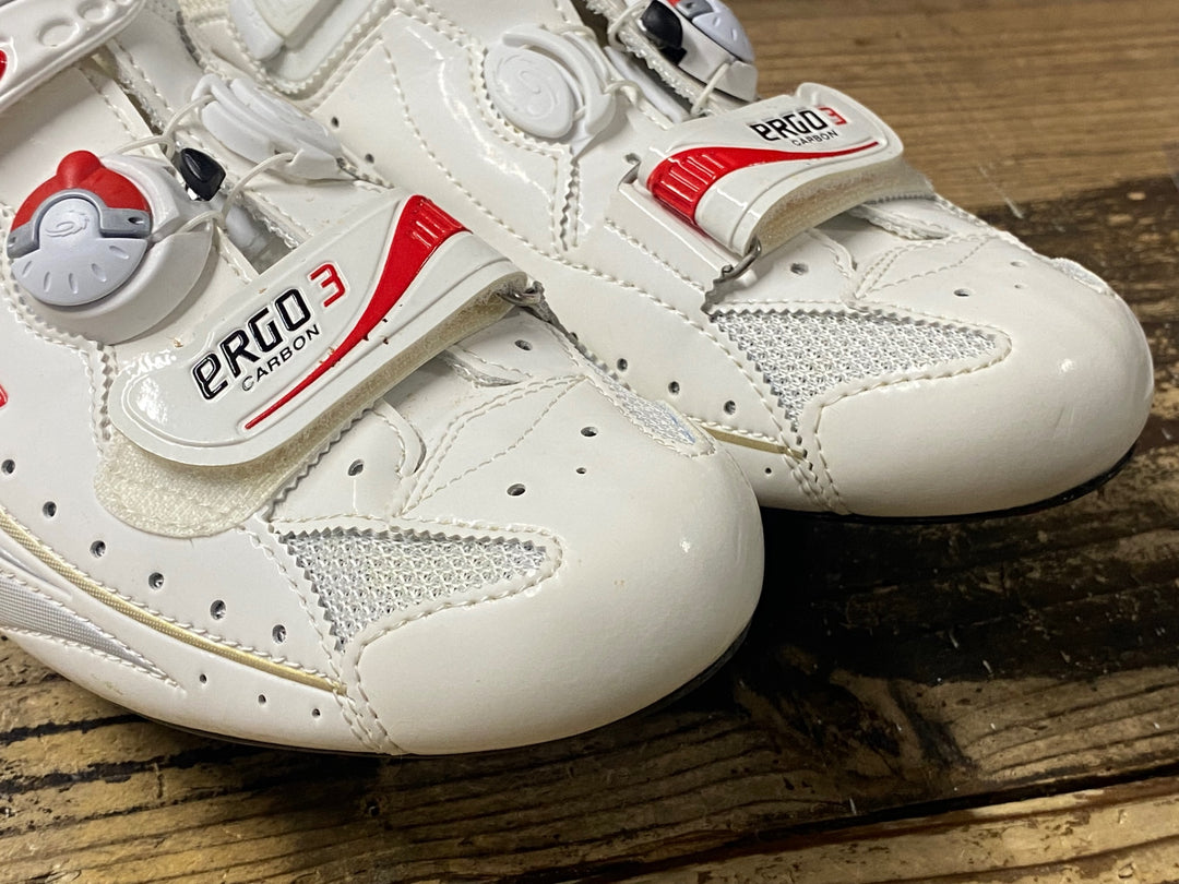 KI022 SIDI エルゴ カーボン ERGO3 CARBON ビンディングシューズ LOOK 白 EU44