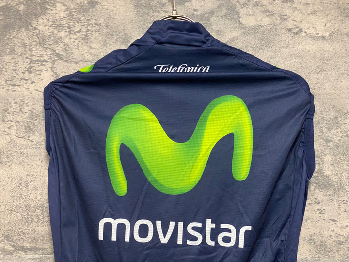 JS488 エンデュラ ENDURA ジレ サイクルベスト 濃紺 サイズ不明 movistar ※タグ切れ