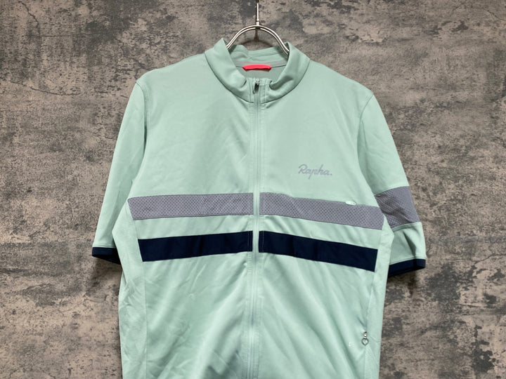 JV501 ラファ Rapha BREVET LIGHTWEIGH JERSEY 半袖 サイクルジャージ 緑 L