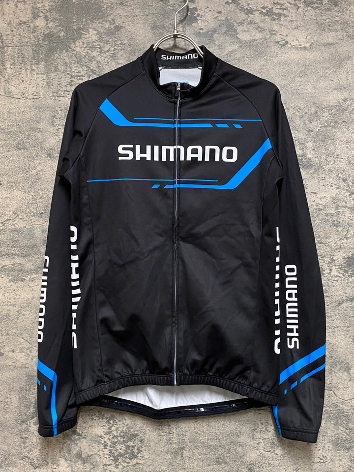 JP693 シマノ SHIMANO 長袖 サイクルジャージ 黒 M 裏起毛