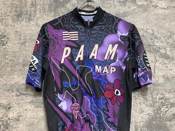 JJ241 マープ MAAP P.A.M TEAM FIT JERSEY 半袖 サイクルジャージ パープル Ｍ