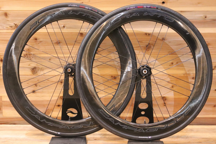 カンパニョーロ CAMPAGNOLO ボーラ BORA WTO 60 DB シマノ 11/12S 19C カーボン チューブレス ロードバイク DISC ホイールセット 【広島店】