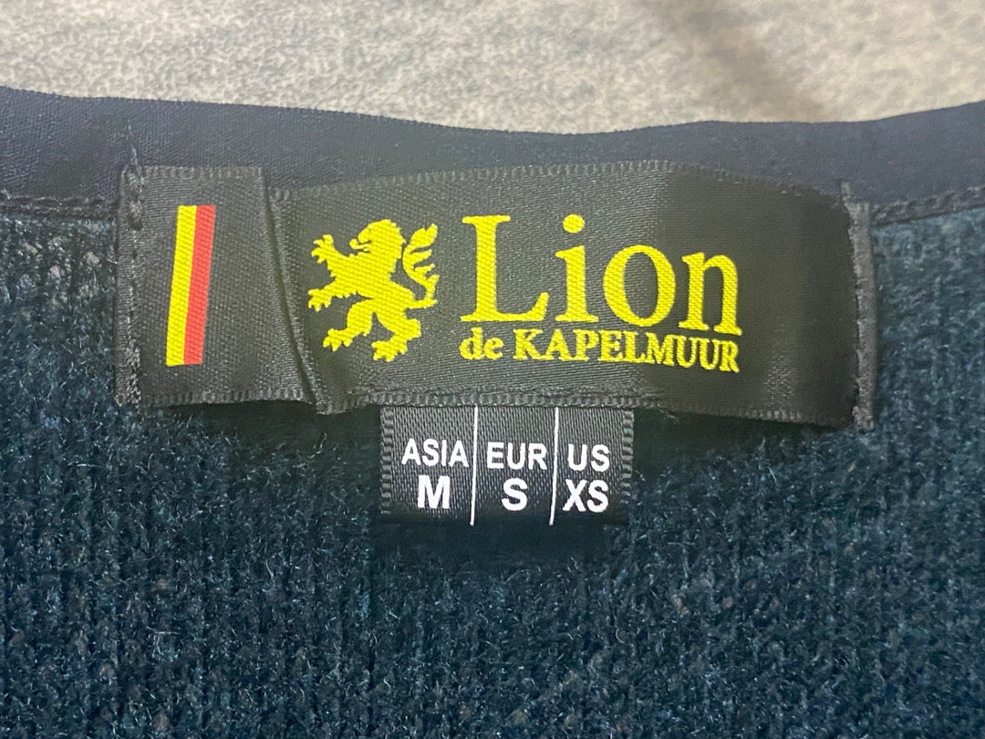 JY899 リオンドカペルミュール Lion de KAPELMUUR OCTA メッシュジレ インナーベスト 緑 M 裏起毛 未使用