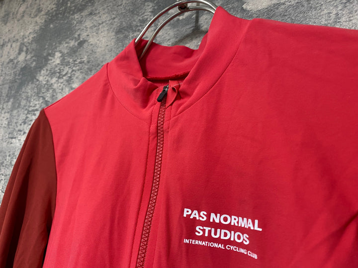 JY477 パスノーマルスタジオ PAS NORMAL STUDIOS Mechanism Long Sleeve Jersey 長袖 サイクルジャージ レッド S