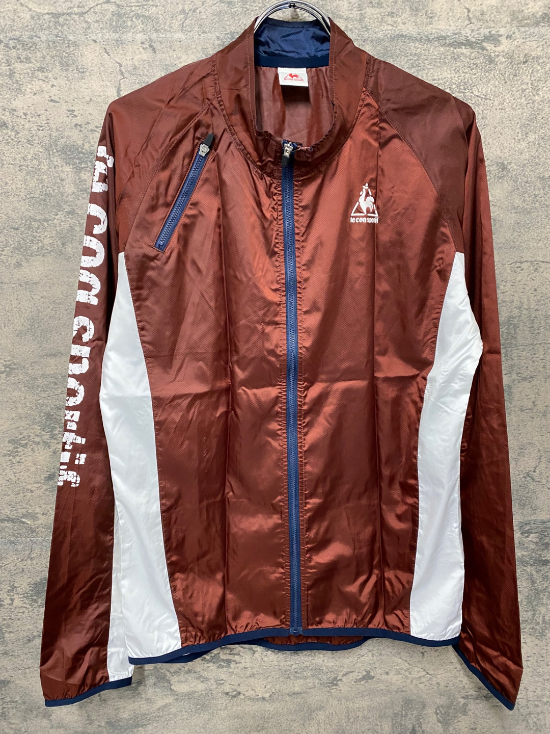 KC989 ルコックスポルティフ le coq sportif 長袖 ウィンドブレーカー バーガンディー L ※ロゴ剥げ