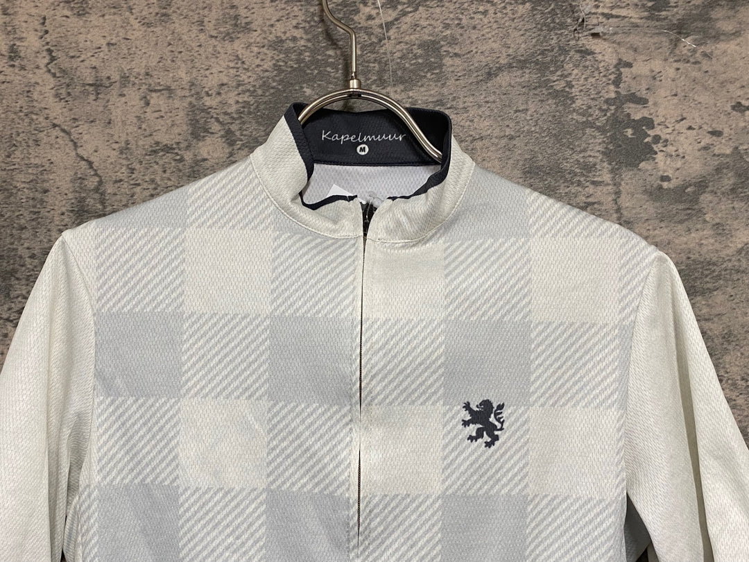 KA328 カペルミュール KAPELMUUR 半袖 サイクルジャージ 白 グレー M