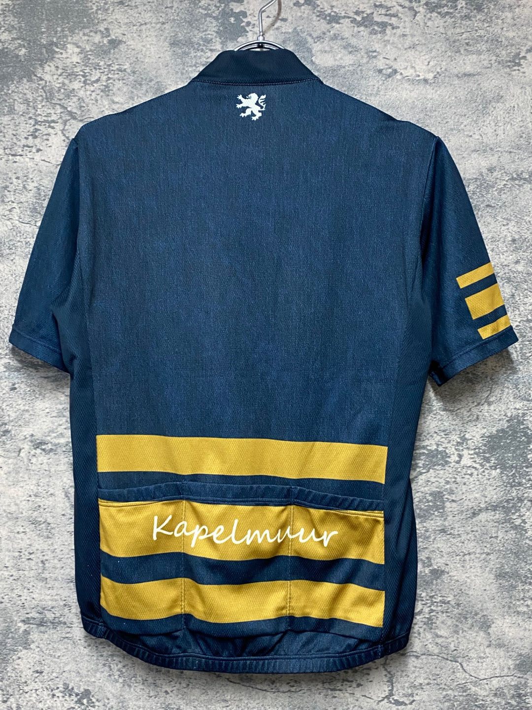 KI963 カペルミュール kapelmuur 半袖 サイクルジャージ 紺 ASIA L