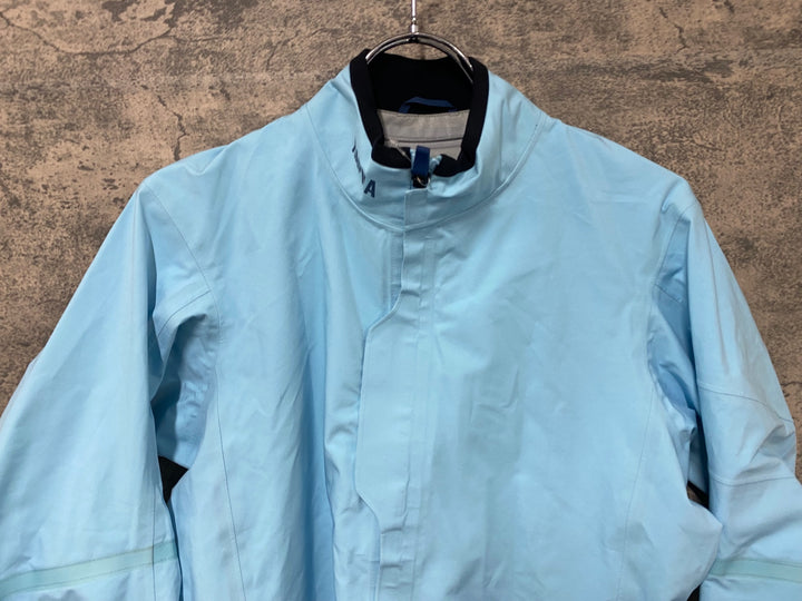 JF715 ラファ Rapha PRO TEAM RACE CAPE 長袖サイクルジャケット 水色 S