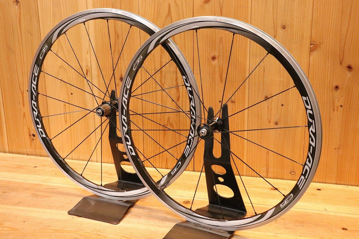シマノ SHIMANO デュラエース DURA-ACE WH-9000 C35 CL アルミ カーボン クリンチャー ホイールセット シマノ 11S/12S ナローリム 15C 【芦屋店】