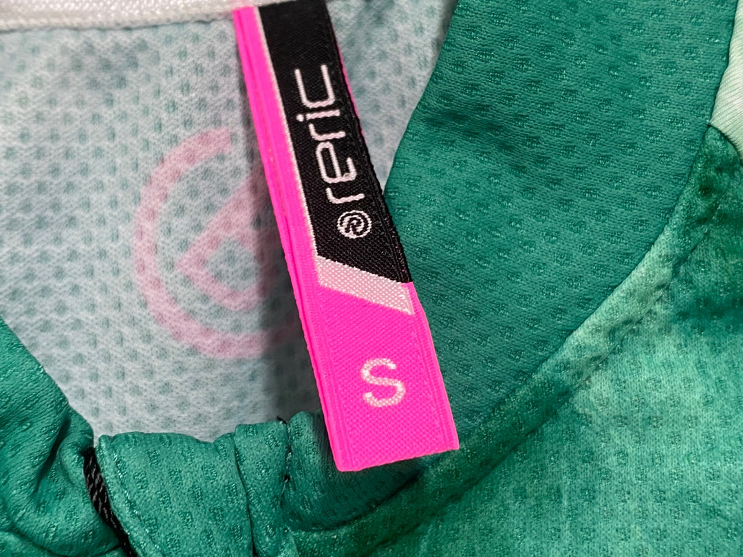 JV988 レリック reric Fuzzy Womens Standerd Jersey 半袖 サイクルジャージ レディース S 緑