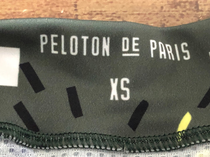 JF789 プロトンドパリ Peloton de Paris 半袖 サイクルジャージ 緑 XS