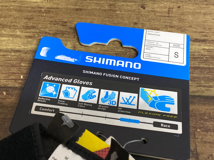 JX987 シマノ SHIMANO 指切 グローブ 白赤 XL