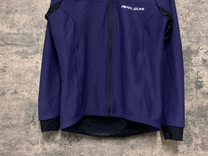 JW390 パールイズミ PEARL iZUMi 長袖 サイクルジャケット 紫 MEN'S L 裏起毛 防風 赤タグ