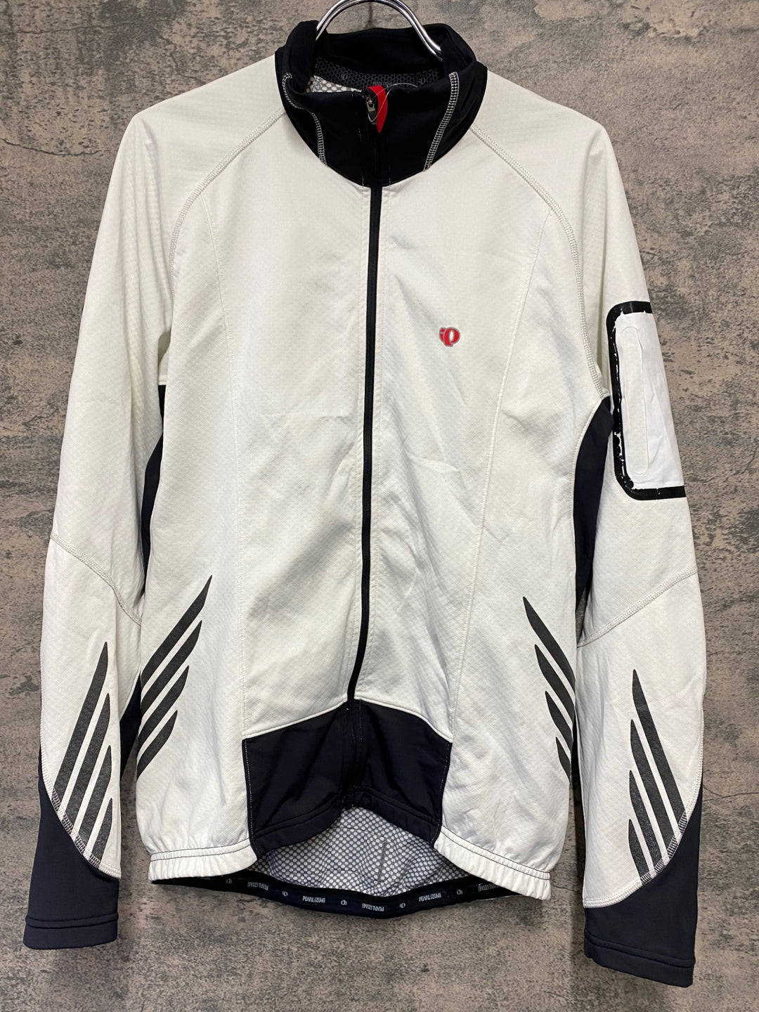 KF697 パールイズミ PEARL iZUMi 長袖 サイクルジャケット 白 黒 XL 裏起毛