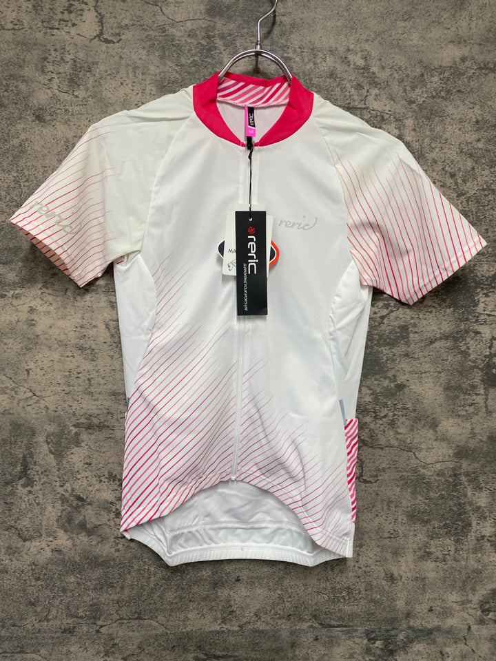 JW013 レリック reric Women's Himalia SS Jersey 半袖サイクルジャージ M 白 レディース
