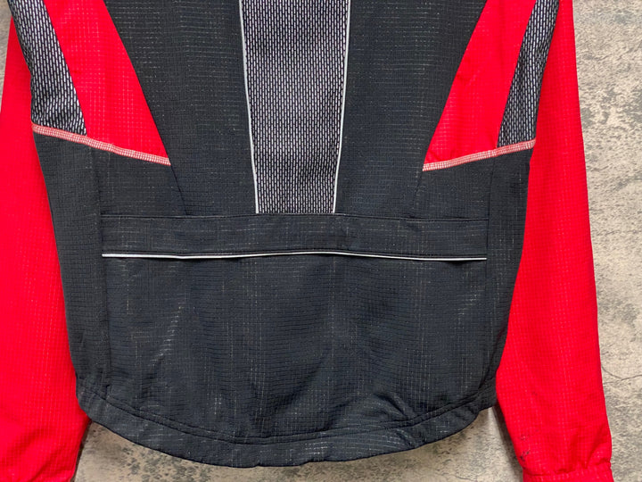 JH181 サンティーニ Santini 長袖 サイクルジャケット 黒 赤 M