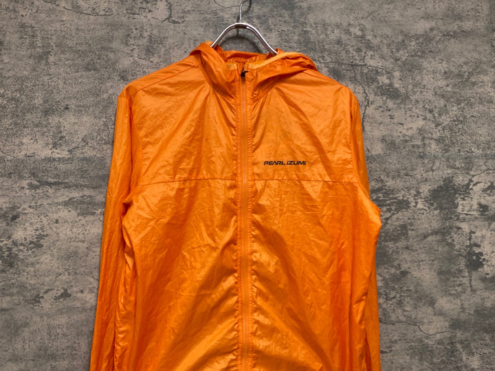 JW507 パールイズミ PEARL iZUMi 長袖 ウインドブレイカー オレンジ S