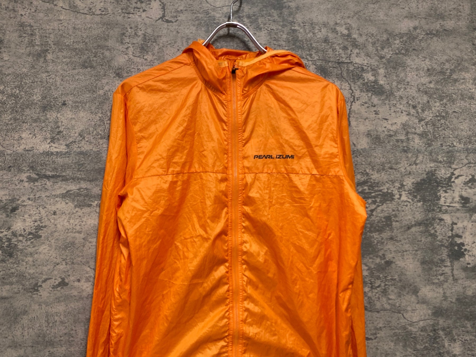 JW507 パールイズミ PEARL iZUMi 長袖 ウインドブレイカー オレンジ S
