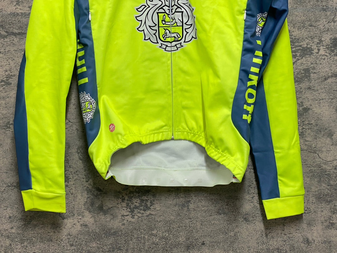 KJ868 スポーツフル sportful 裏起毛 長袖 サイクルジャケット 黄 L TINKOFF ※汚れ