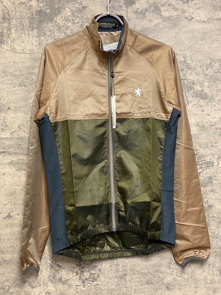 JO537 カペルミュール KAPELMUUR 長袖 ウィンドブレーカー 茶 S 未使用