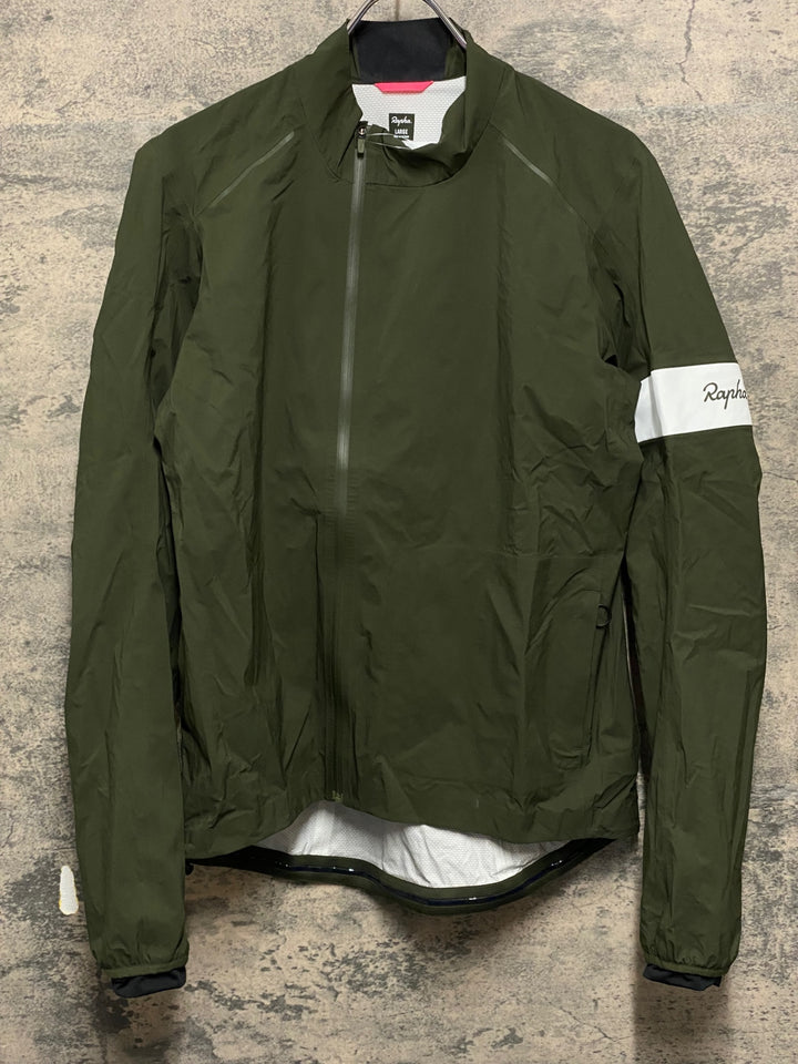 KP760 ラファ Rapha CLASSIC RAIN JACKET Ⅱ 長袖 レインジャケット カーキグリーン L