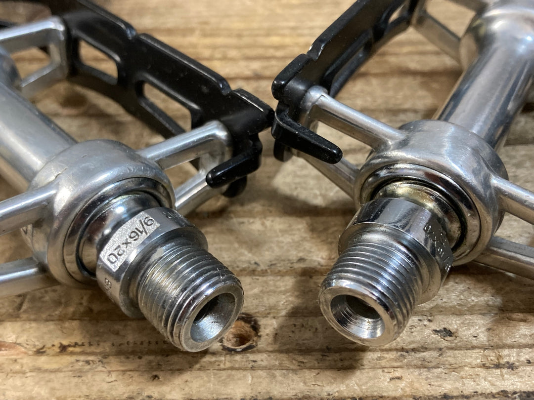 KH593 カンパニョーロ Campagnolo レコード Record SL Superleggeri Strada Pedals フラットペダル
