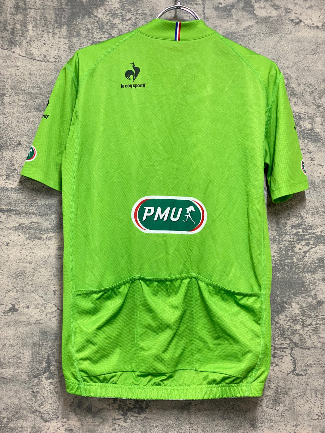 KB563 ルコックスポルティフ le coq sportif 半袖 サイクルジャージ 緑 L