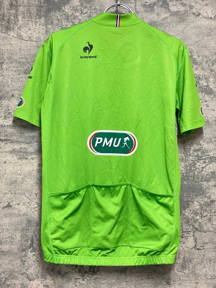 KB563 ルコックスポルティフ le coq sportif 半袖 サイクルジャージ 緑 L