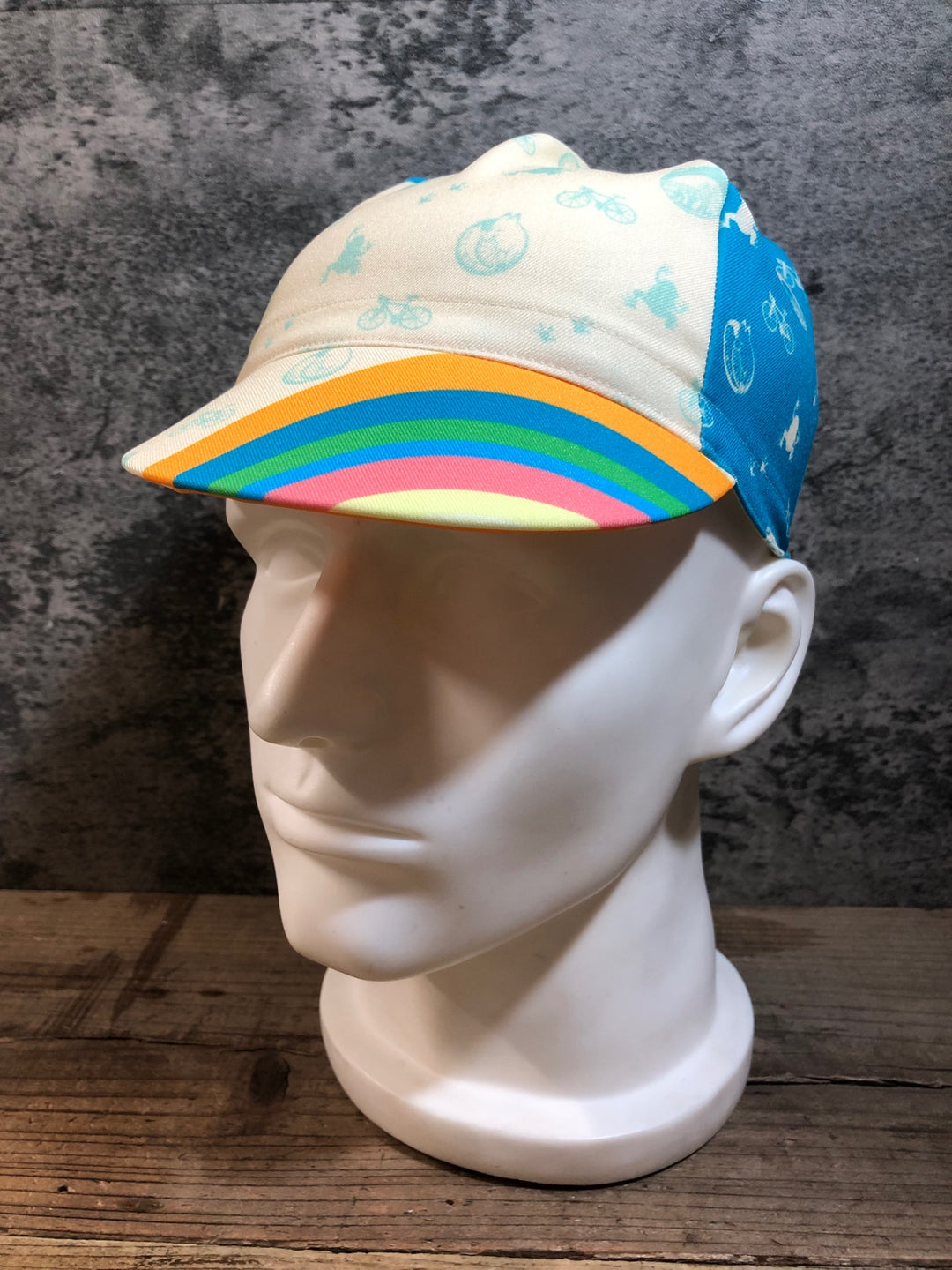 KG249 バレット VALETTE サイクルキャップ 白 水 M 虹